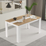 Sepen table in natural-white shade 140x80x74cm - Image 2
