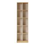 Oteca 10-seat bookcase in oak 51.1x25.4x180cm - Image 4