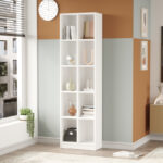 Oteca 10-seat bookcase in white shade 51.1x25.4x180cm - Image 2