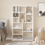 Bookcase Boteca 10-seater in white shade 75x22x123.6cm - Слика 3