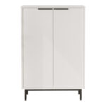 Shoe rack Kinga 5 shelves in white 72x35.5x105.6cm - Слика 3