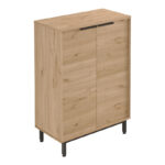 Shoe rack Kinga 5 shelves in natural 72x35.5x105.6cm