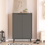 Shoe rack Kinga 5 shelves in anthracite 72x35.5x105.6cm - Слика 2