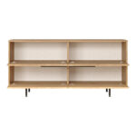Baron console with storage space in natural shade 160x44.5x74.3cm - Image 4