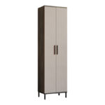 Cambi column cabinet in brown-anthracite shade 50x35.5x183.6cm