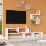 Kakomo living room set in white shade 170x29.5x43cm - Image 2