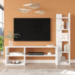 Perla living room set in white 120x29.5x41.8cm - Слика 3