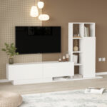 Damon living room set in white 211.2x29.5x123.6cm - Слика 2