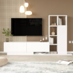 Damon living room set in white 211.2x29.5x123.6cm - Слика 3