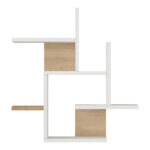Nogara wall shelf in natural-white shade 62.6x14.5x66.2cm - Слика 4