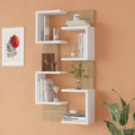 Pomar wall shelf in natural-white shade 47.2x14.5x92.5cm - Слика 2