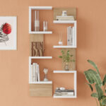 Pomar wall shelf in natural-white shade 47.2x14.5x92.5cm - Слика 3