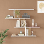 Zaka wall shelf in natural-white shade 98.7x14.5x78cm - Image 3