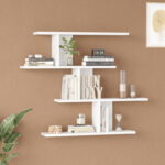 Zaka wall shelf in white shade 98.7x14.5x78cm - Слика 2