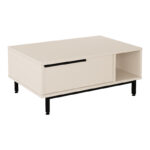 Масичка за кафе Frixton во боја на капучино 90x60x37.5 см