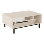 Coffee table Frixton in cappuccino color 90x60x37.5cm - Image 3
