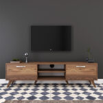 Tv unit Sabian in walnut 180x35x48,5cm - Слика 4