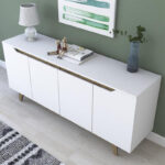 Buffet Rafaelo walnut-white 180x45x78,5cm - Слика 6