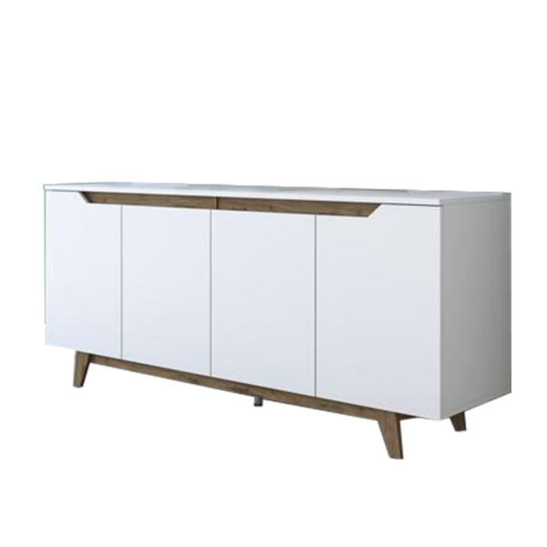Buffet Rafaelo walnut-white 180x45x78,5cm