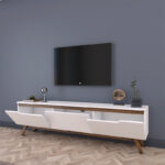 TV unit Kasandra white walnut 180x35x48,5cm - Слика 3