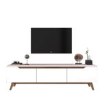 TV unit Kasandra white walnut 180x35x48,5cm - Слика 5
