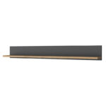 Work desk-shelf unit Goldie anthrasite-natural 160x45x161.8cm - Слика 6