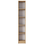 Bookcase Goldie walnut-white 30x25x170 cm - Слика 3
