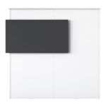 Reception desk Triana melamine white-dark grey 110x40x110cm - Слика 6