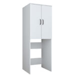 Laundry cabinet Laudy white melamine 65x62.5x181.8cm