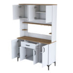 Buffet with shelf Cordie white melamine 120x40x184.2cm - Слика 5