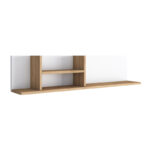 Work desk-library Lotek in walnut-white shade 120x45x161.8cm - Слика 5