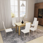 Dining table Quiin expandable sonoma 120-174x70x73.5cm - Слика 2