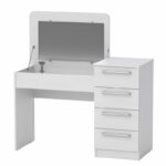 Тоалетна масичка со огледало Jadore бела 116,5x40x81,5 см