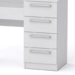 Dressing table with mirror Jadore white 116.5x40x81.5cm - Слика 3