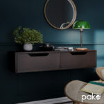 Hanging console-toilet Alberto wenge 100x32.5x22cm - Image 2