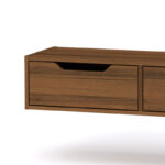 Hanging console-toilet Alberto walnut 100x32.5x22cm - Image 2