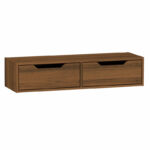Hanging console-toilet Alberto walnut 100x32.5x22cm