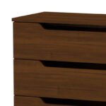 Chest of 4 drawers Azenor walnut 72x38x83cm - Image 2