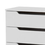 Chest of 4 drawers Azenor white 72x38x83cm - Image 2