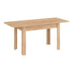 Dining table Quiin expandable melamine in oak color 120-174x70x73.5cm