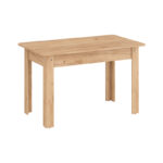 Dining table Quiin expandable melamine in oak color 120-174x70x73.5cm - Image 3