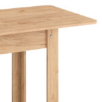 Dining table Quiin expandable melamine in oak color 120-174x70x73.5cm - Image 4