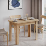Dining table Celeste melamine in oak color 100x60x73.5cm - Слика 2