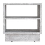 Nightstand Mason melamine in grey marble color 40x32x40cm - Image 3