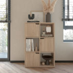 Bookcase Bookel in sonoma color 59.5x27.5x89cm - Image 2