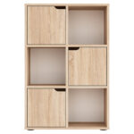 Bookcase Bookel in sonoma color 59.5x27.5x89cm - Image 3