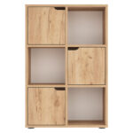 Bookcase Bookel in oak color 59.5x27.5x89cm - Image 3