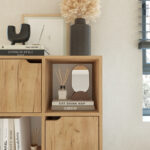 Bookcase Bookel in oak color 59.5x27.5x89cm - Image 4