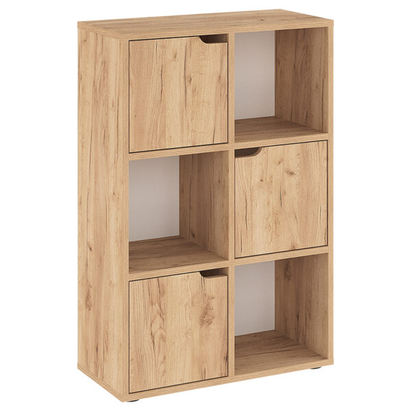 Bookcase Bookel in oak color 59.5x27.5x89cm