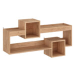 Wall Shelf Shellie in oak color 120x28x65cm